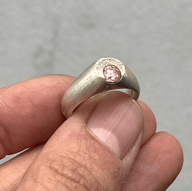 Bold Signet with Synthetic Stone