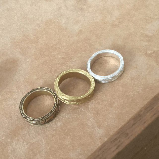 Deep relief_Band _double engraving 