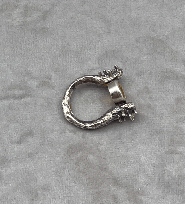 SPIKE CITRINE ring