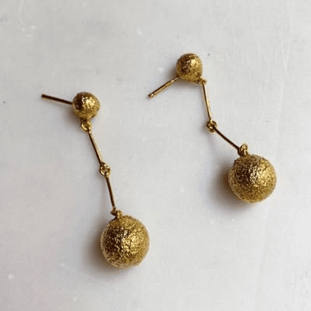 Gold Lava_Drop Earrings