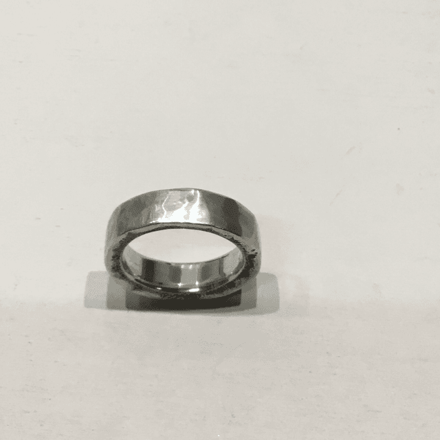 Big silver ring men 