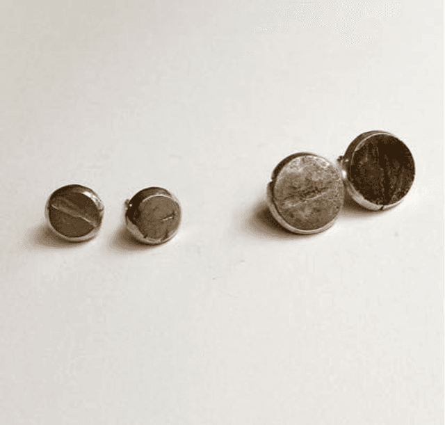 Hammered Disc_Earrings