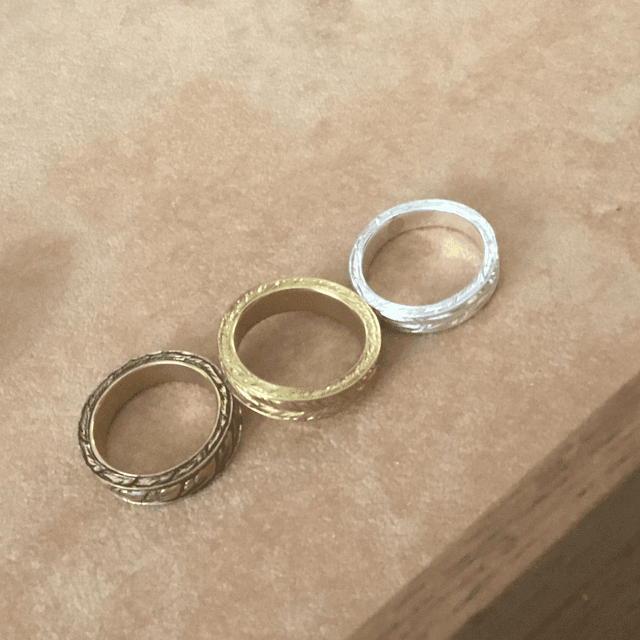 Deep relief_Band _double engraving 