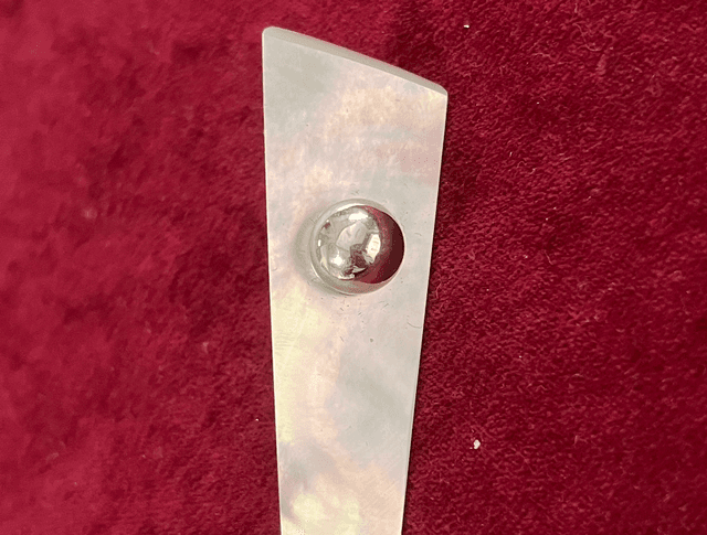 Mother of Pearl Slab Earring_single